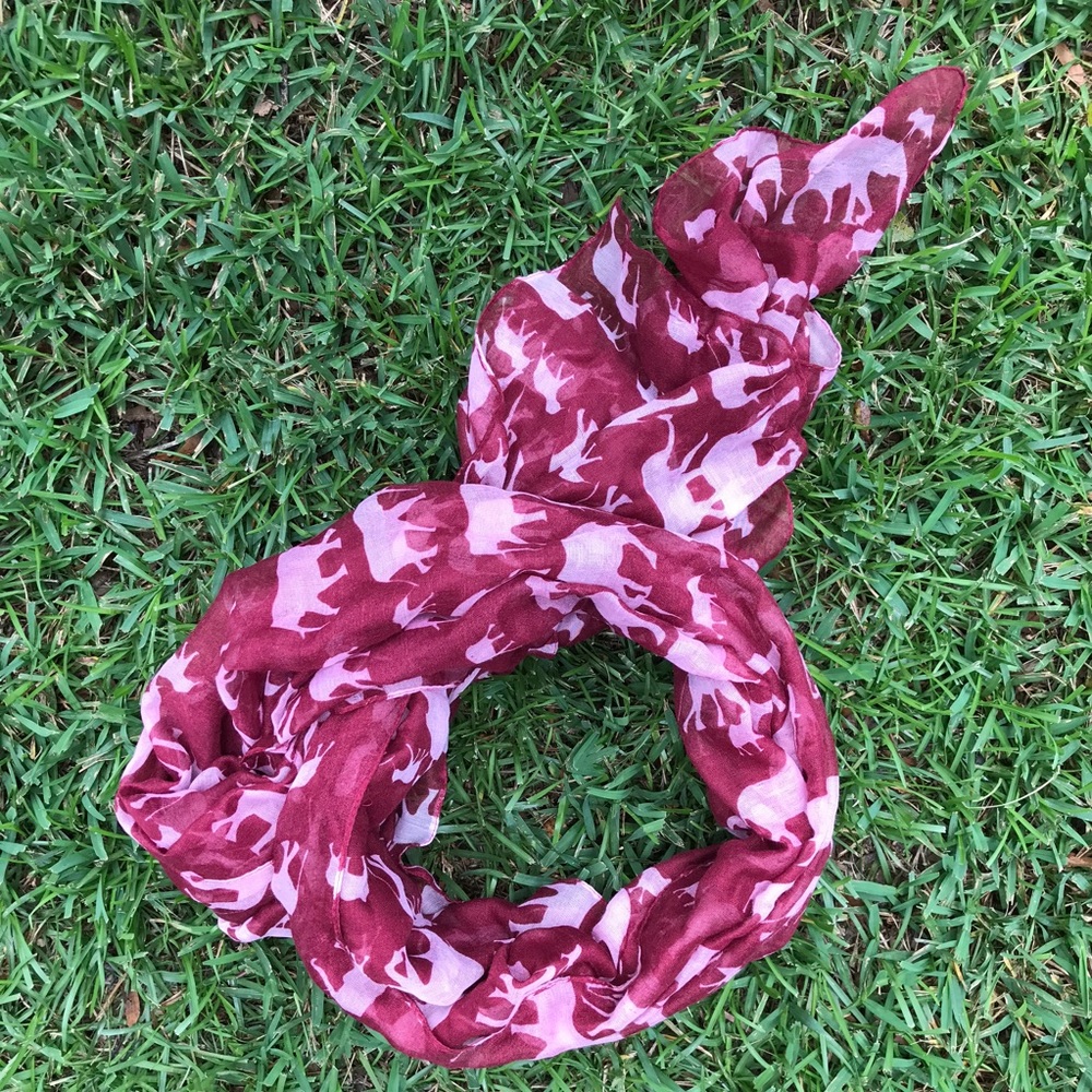 Roll Tide Alabama scarf (no logos anywhere)